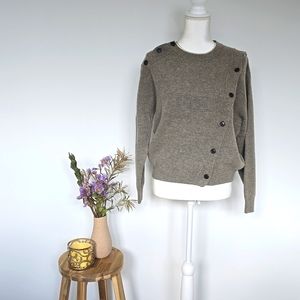 Diagonal Wool Sweater